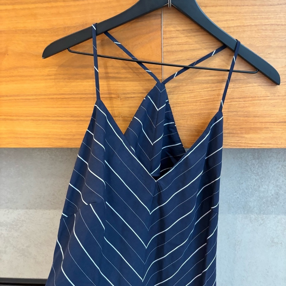 NWT MANGO STRIPED LYOCELL DRESS, SIZE L - Picture 11 of 16